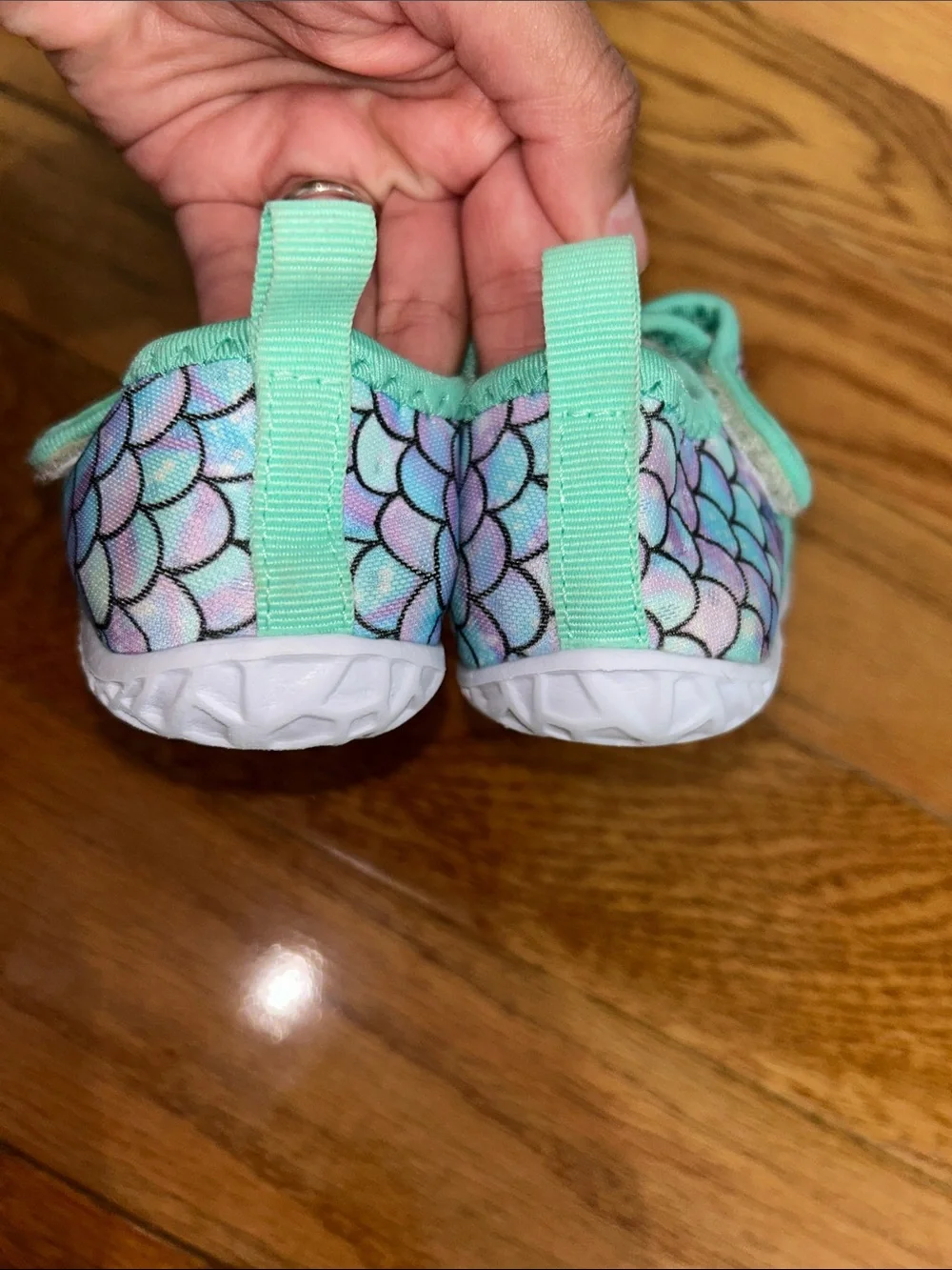 Toddler Mermaid Scale Aqua Slip-On Water Shoes